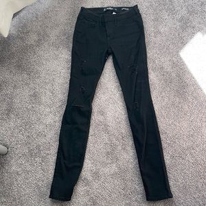 Hollister Low Rise Super Skinny Ripped Jeans
